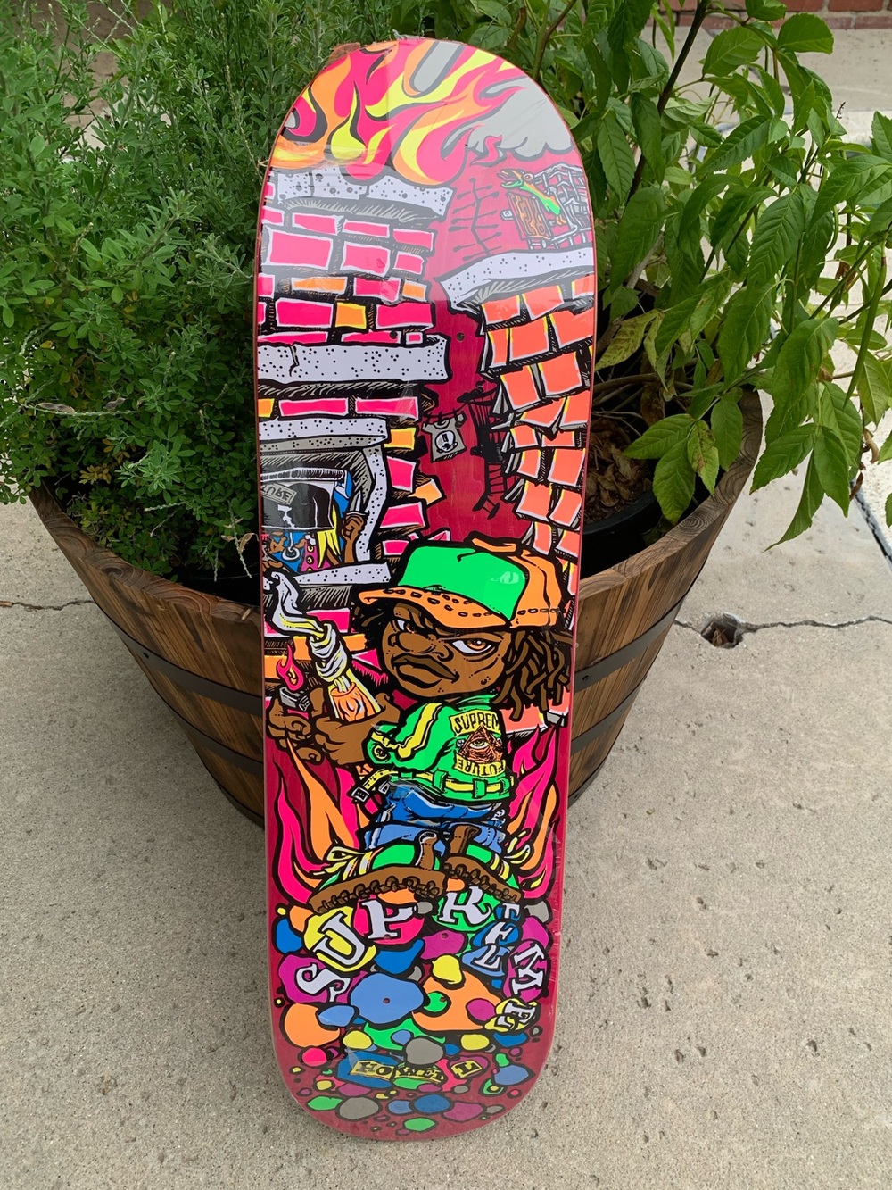 Supreme Molotov Kid Skateboard Deck Pink (SS19) - 100% Authentic